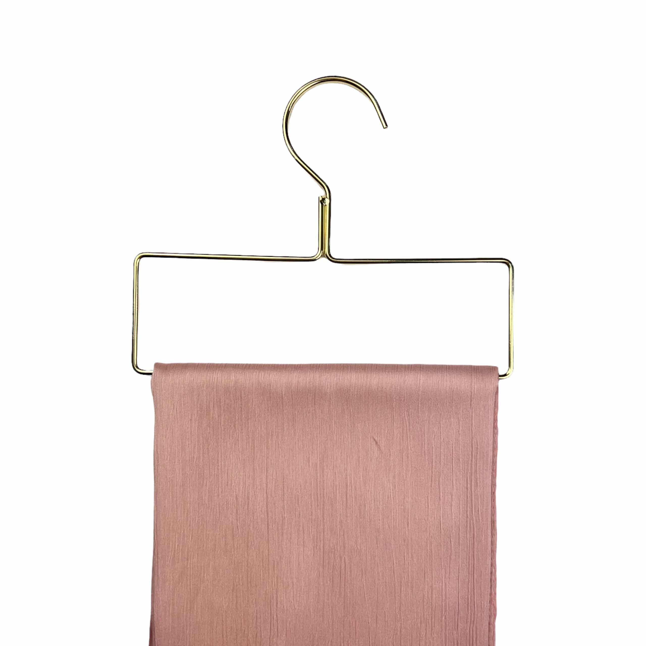 Rectangle golden scarf hanger