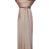 Shimmer pleated plain scarf