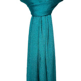 Shimmer pleated plain scarf