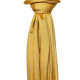 Shimmer pleated plain scarf