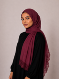 Modal Lace Border Hijab