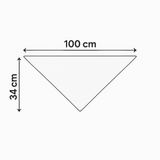 Triangle knitted wool scarf