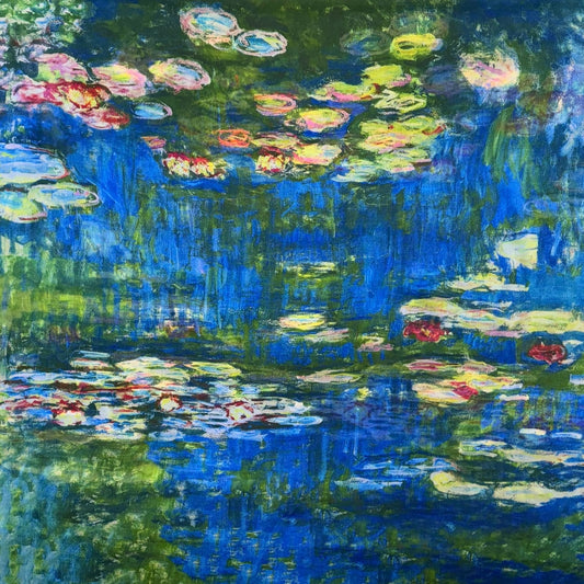 Water Lily Garden Art Scarf