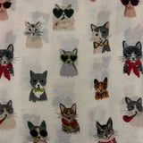 Funny Cat Print Scarf