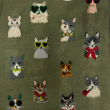 Funny Cat Print Scarf