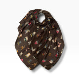 Funny Cat Print Scarf