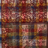 Patchwork Floral Paisley Scarf with Tassel Fringe