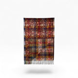 Patchwork Floral Paisley Scarf with Tassel Fringe