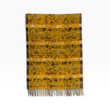 Patchwork Floral Paisley Scarf with Tassel Fringe