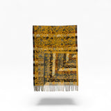 Patchwork Floral Paisley Scarf with Tassel Fringe