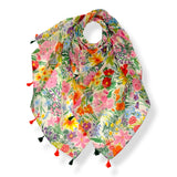 Poppy and Ditsy Floral Scarf