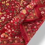 Vintage Meadow Floral Border Scarf