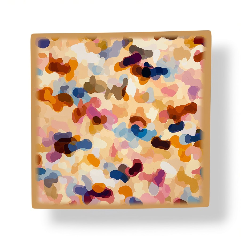 Abstract Camouflage Print Square Scarf
