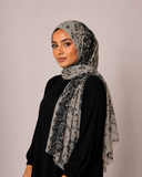 Lace Modal Print Hijab