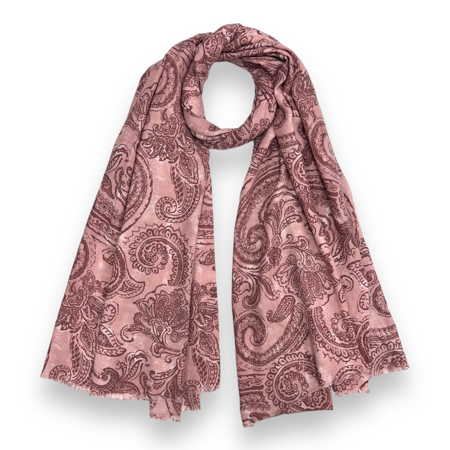 Paisley print of medium weight scarf