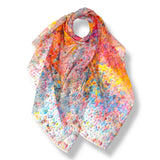 Vibrant Mosaic Print Scarf