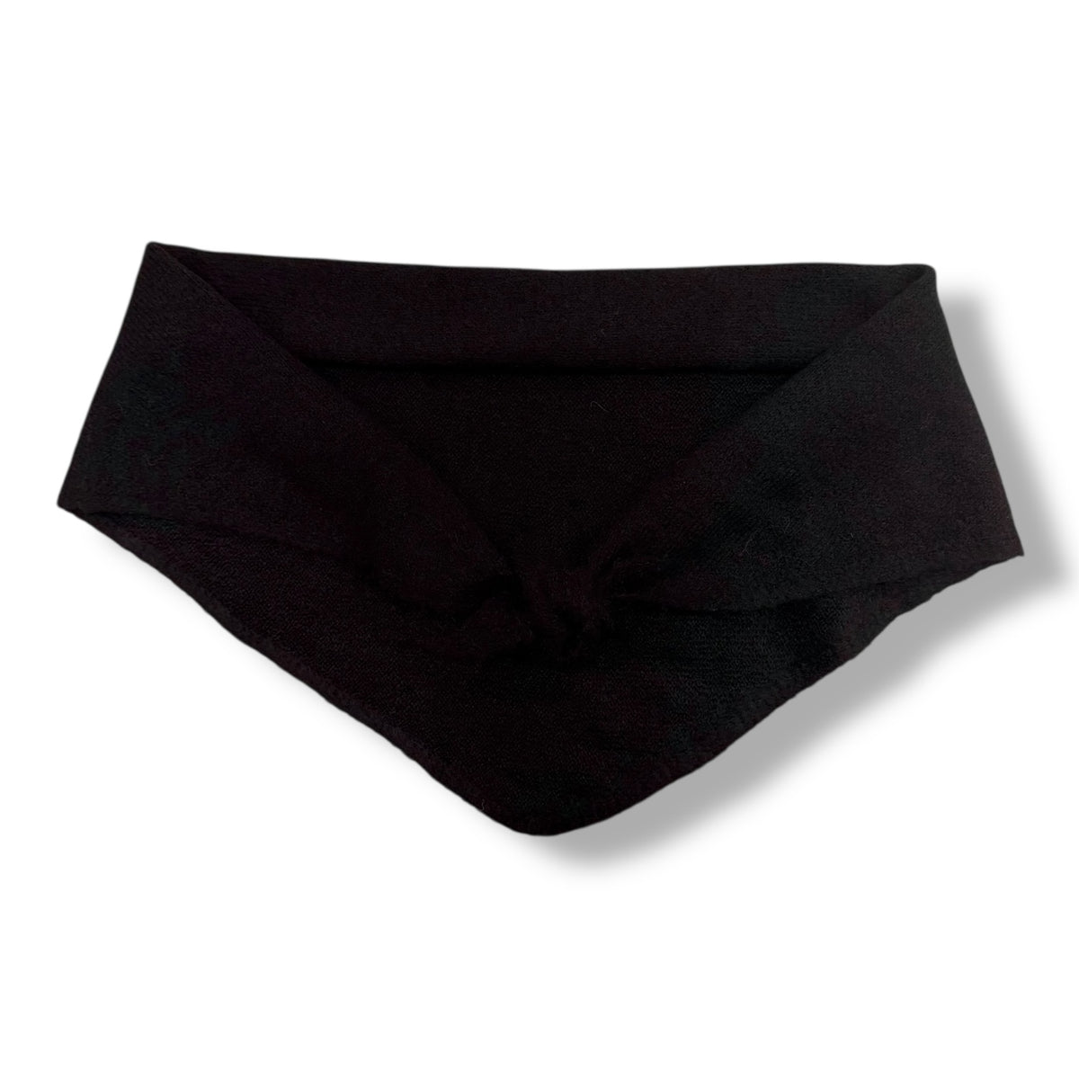 Triangle knitted wool scarf