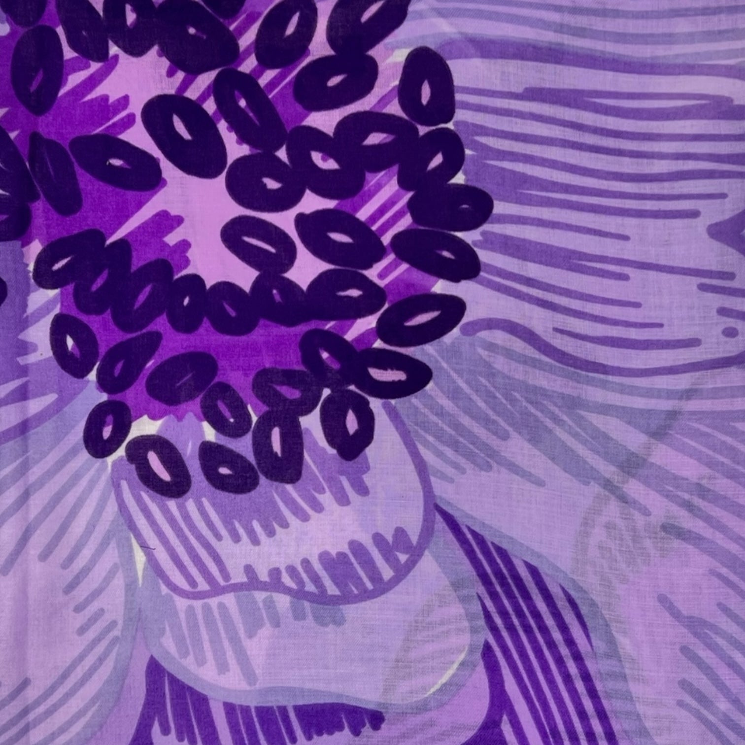 Big purple flower print