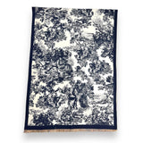 Winter forest print on plain canvas