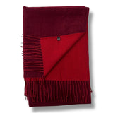 Reversible Two-Tone Cashmere Blend Winter Scarf