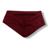 Triangle knitted wool scarf