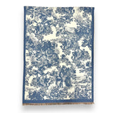 Winter forest print on plain canvas