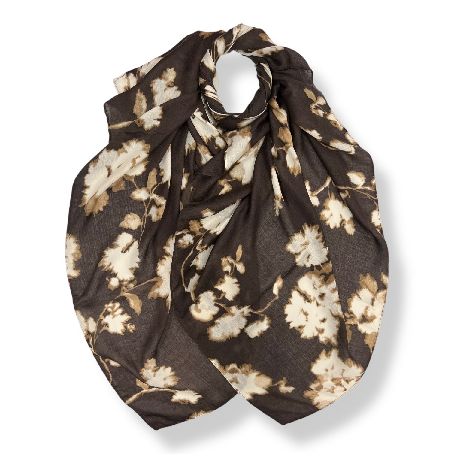 Soft winter leaf print