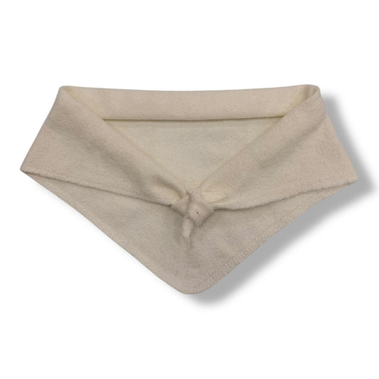 Triangle knitted wool scarf