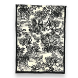 Winter forest print on plain canvas