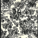 Winter forest print on plain canvas