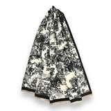 Winter forest print on plain canvas