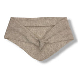 Triangle knitted wool scarf