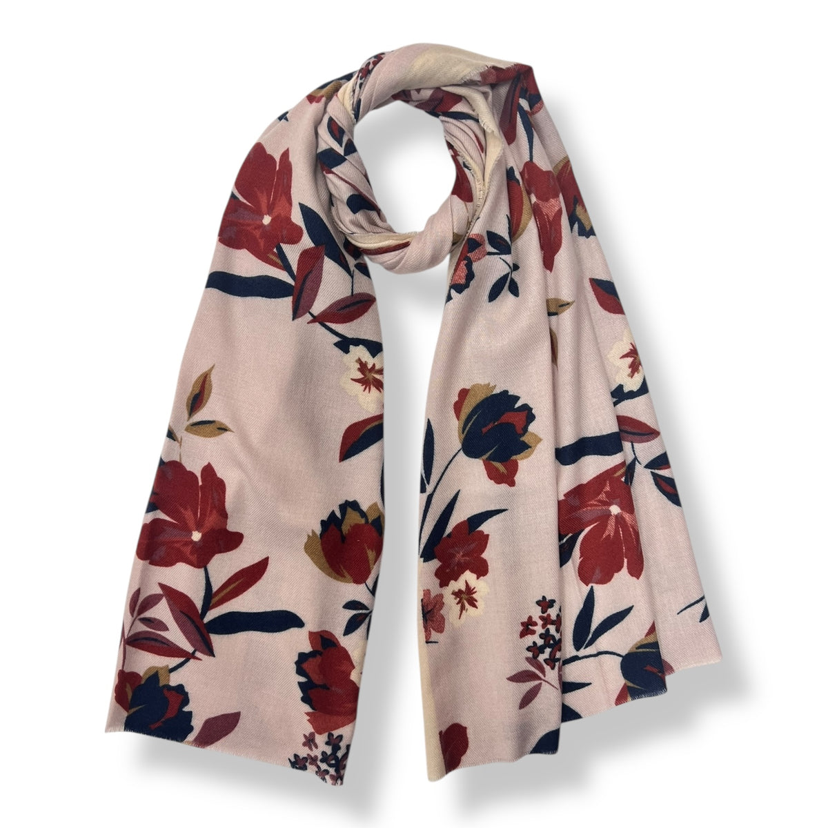 Blush Garden Floral Print Scarf