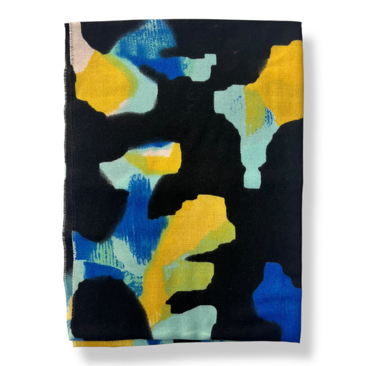 Ocean Splash Abstract Print Scarf
