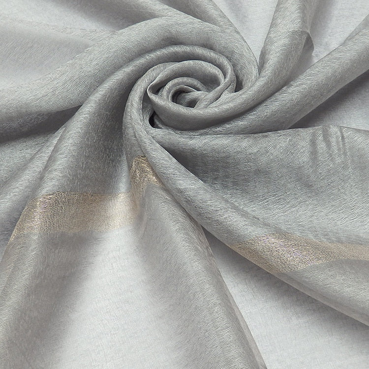 Shimmer Organza Plain Scarf