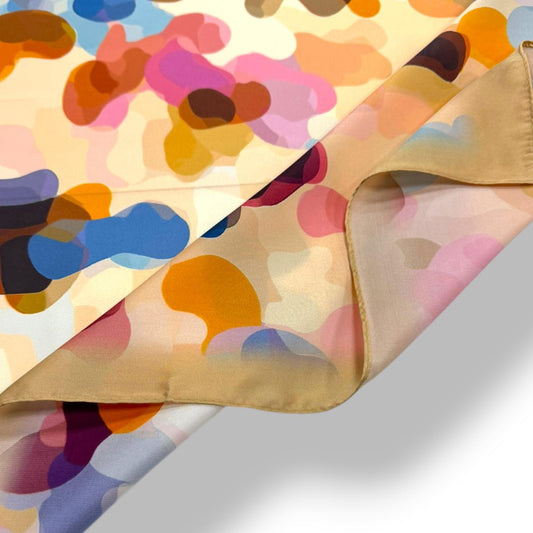 Abstract Camouflage Print Square Scarf