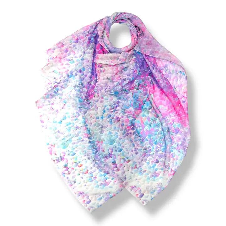 Vibrant Mosaic Print Scarf