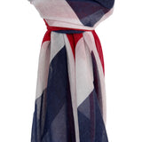 Union jack flag print on lightweight scarf