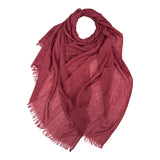 Classic Cotton Blend Plain Scarf - 48 colours