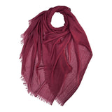 Classic Cotton Blend Plain Scarf - 48 colours