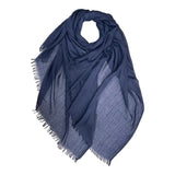 Classic Cotton Blend Plain Scarf - 48 colours