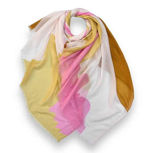 Melted ice cream coloured scarf