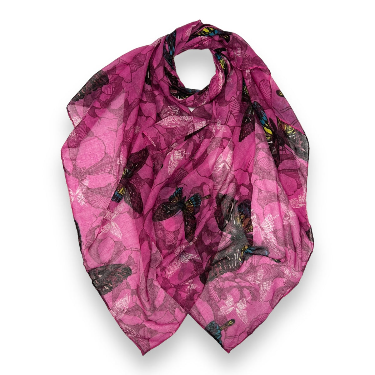 Butterfly print scarf