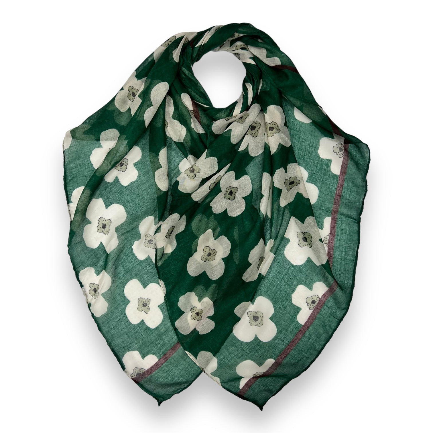 Daisy printed scarf