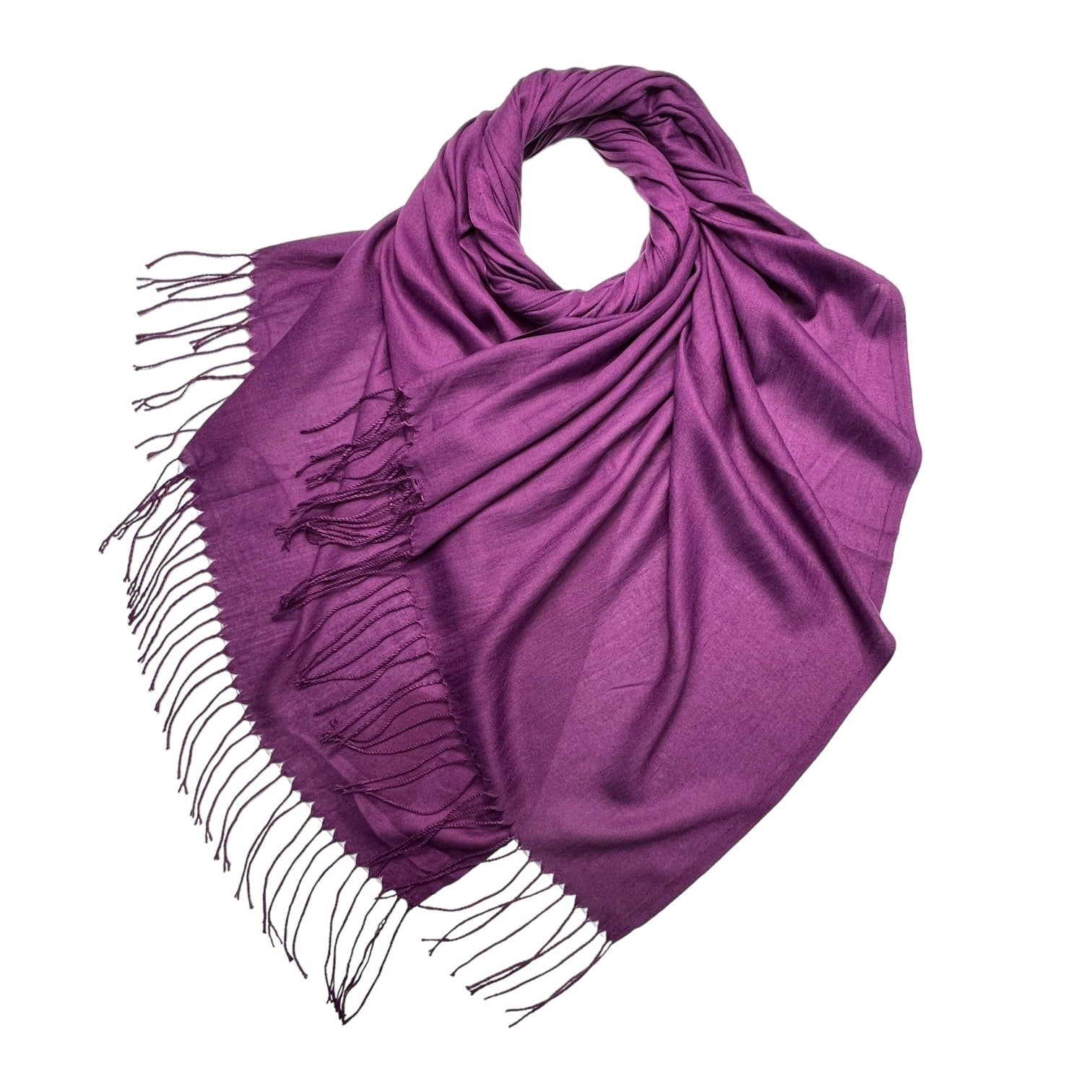 Plain Light Pashmina Large Scarf