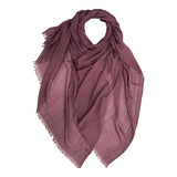 Classic Cotton Blend Plain Scarf - 48 colours