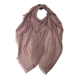 Classic Cotton Blend Plain Scarf - 48 colours