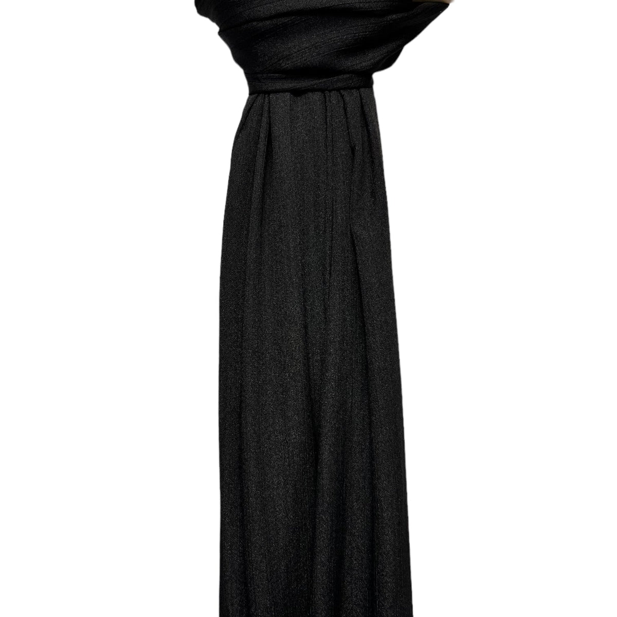 Shimmer pleated plain scarf