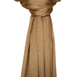 Shimmer pleated plain scarf