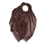 Classic Cotton Blend Plain Scarf - 48 colours